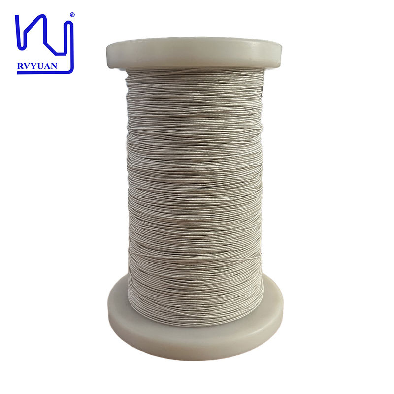 2USTC-F 0.05mm 99.99% Silver OCC Wire 200 Strands Natural Silk Covered litz Wire For Audio Cable