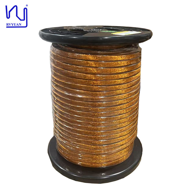 Flat Lit z Wire 0.1mm PI Taped High Voltage Litz Wire For High Frequency Transformer