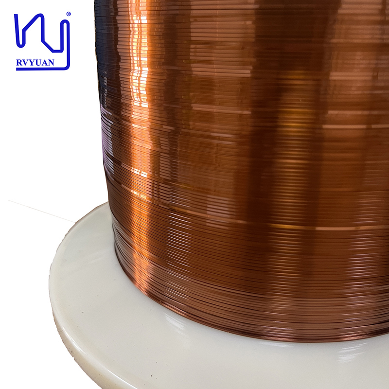 AIW 220 0.8mmx0.35mm Enameled Flat Copper Wire For Motors
