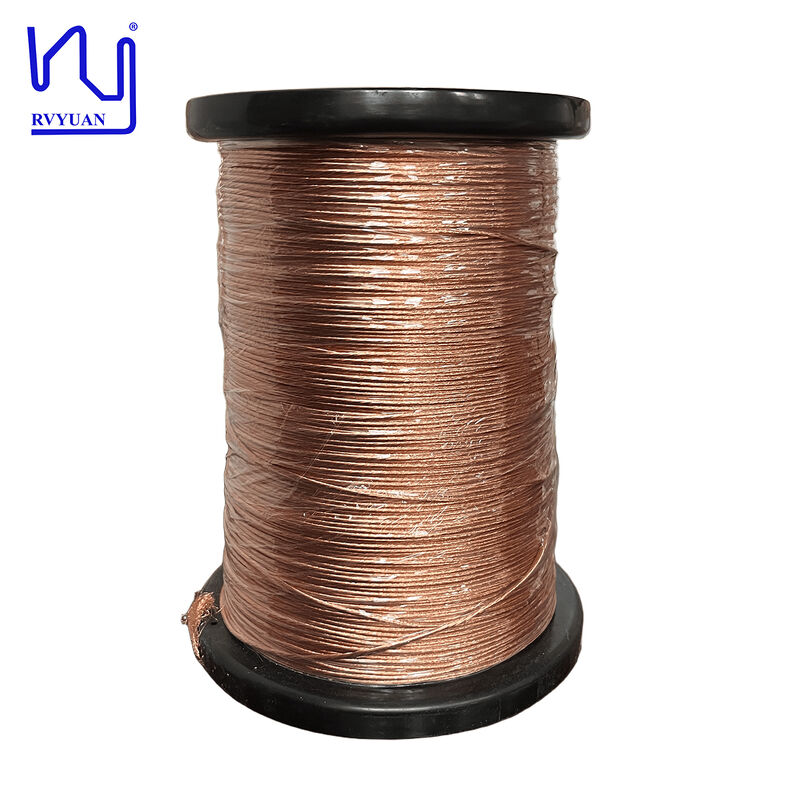 2UEW-H 0.1mm 38 AWG *180 Strands enameled Copper Litz Wire For Transformer