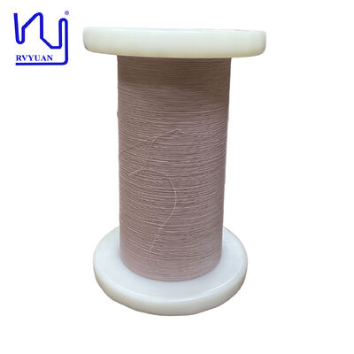 USTC فئة 155 0.025 مم * 7 سلك ليتز نحاسي معزول مغطى بالحرير بجهد 500 فولت