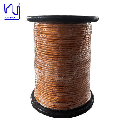 2UEW/H 0.1X1500 سلك ليتز مسجل صلب عالي التردد سلك مغناطيس نحاسي مطلي بالمينا للمحولات