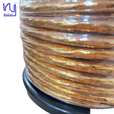سلك ليتز معزول بشريط 0.32 مم × 528 PI/PET/ETFE بجهد انهيار 6000 فولت للمحولات والمركبات الكهربائية