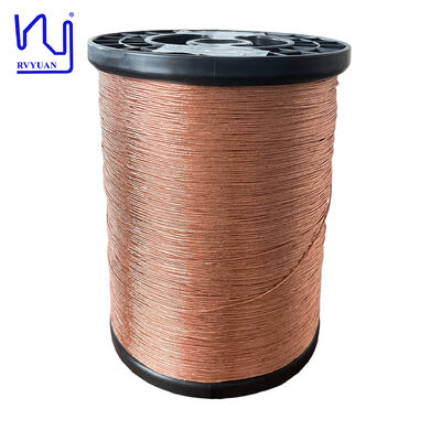 1UEW-H 0.1mm AWG38 سلك ليتز المزدوج من 60 خيطًا لملفات المحولات مع درجة حرارة 180 درجة مئوية